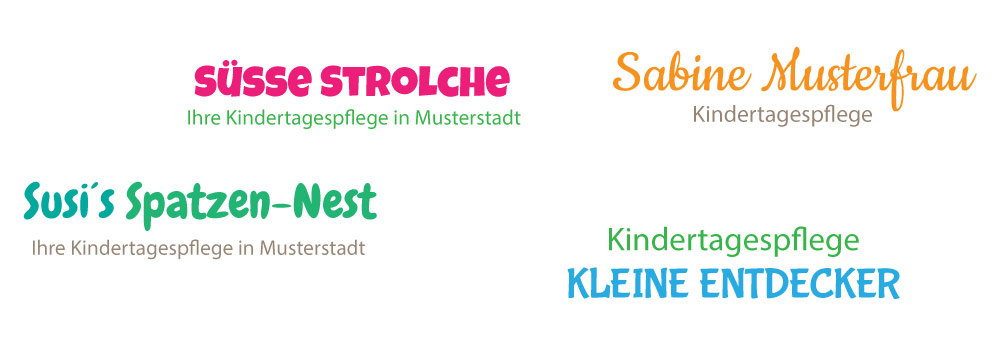 Vorschau verschiedener Logos