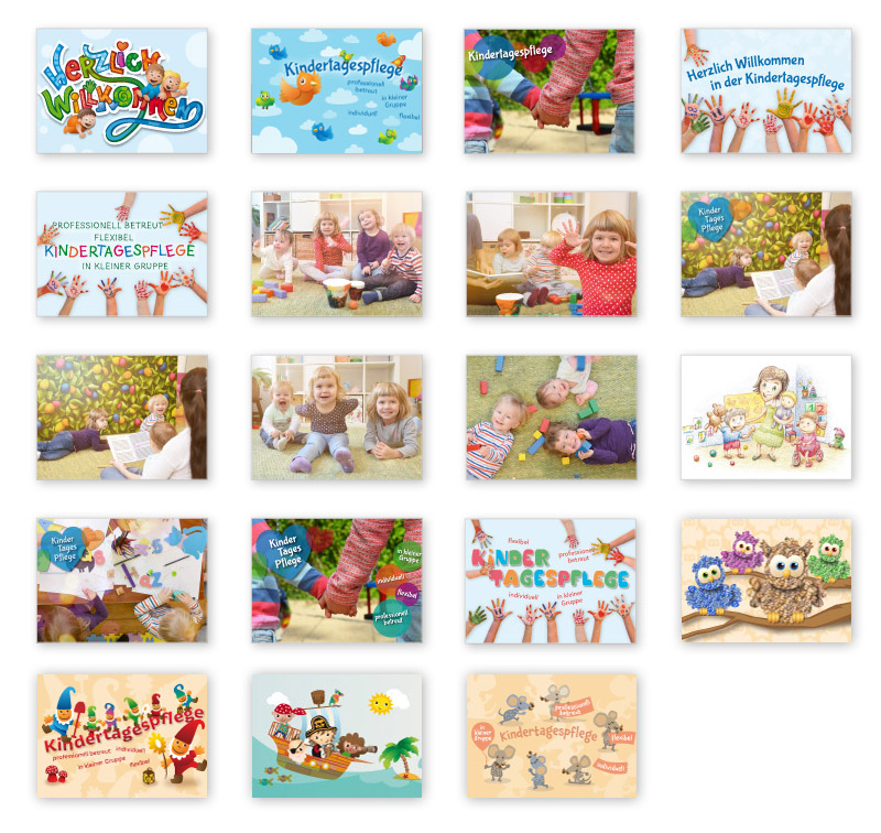 Abbildung: Musterbilder für das Titelbild