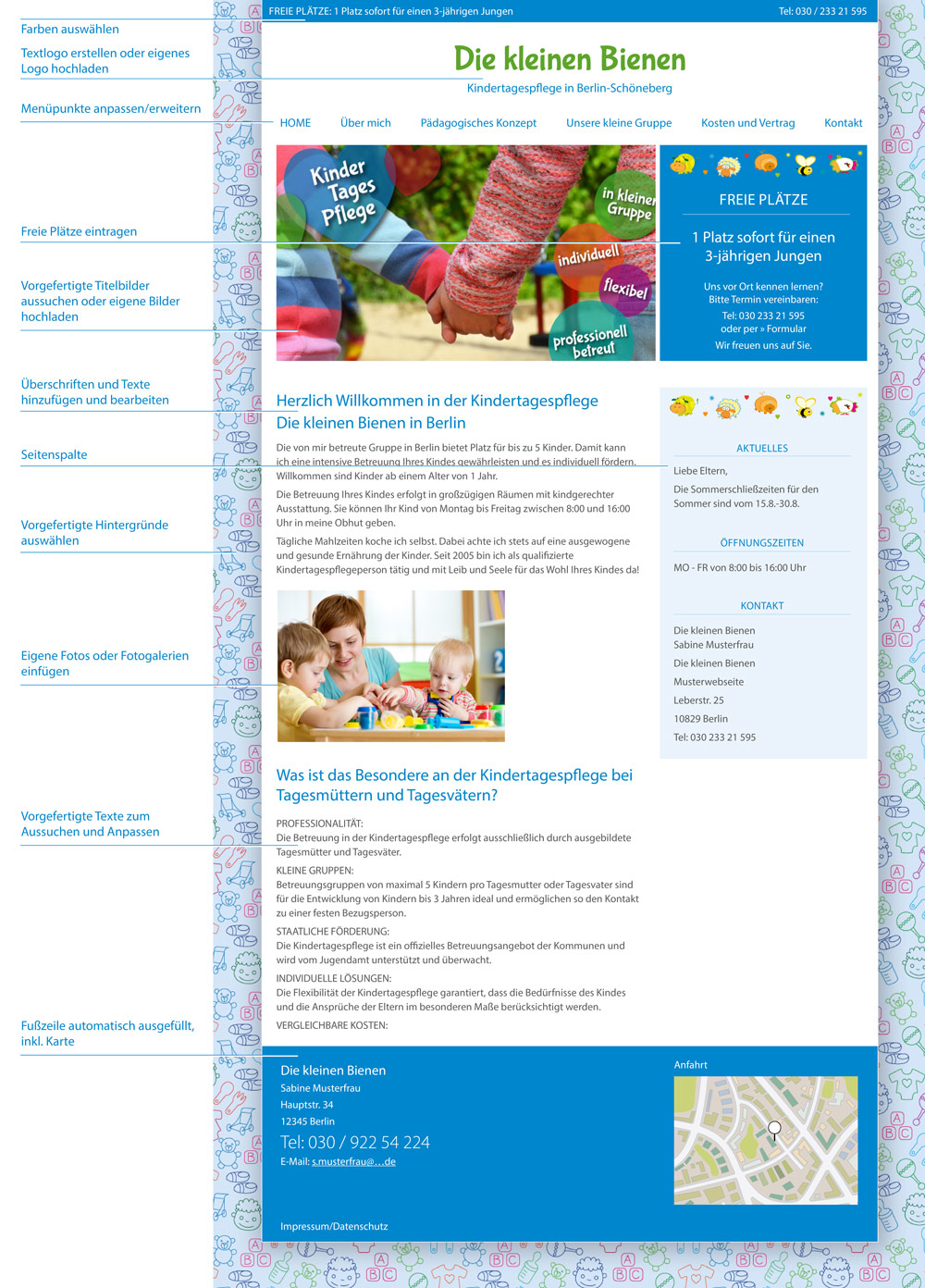 Abbildung: Musterwebseite